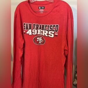 Men’s X-“Large  SF 49ers Long Sleeve Distressed T